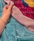 Baby Blue Glitter Lurex Knit Fabric by the Yard, 60" Wide Sparkle Metallic Stretch Fabric for Costumes, Gowns, Dancewear
